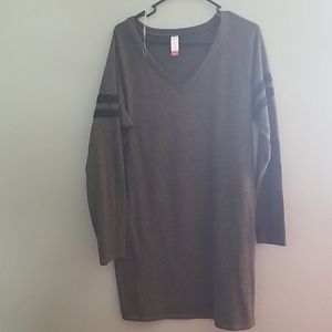 Olive long sleeve sweater dress